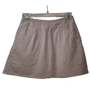 J.Jill A-Line Skirt Pockets Striped Casual Career Mini Skirt Size‎ 2